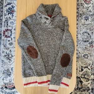 Roots Cabin shawl collar sweater